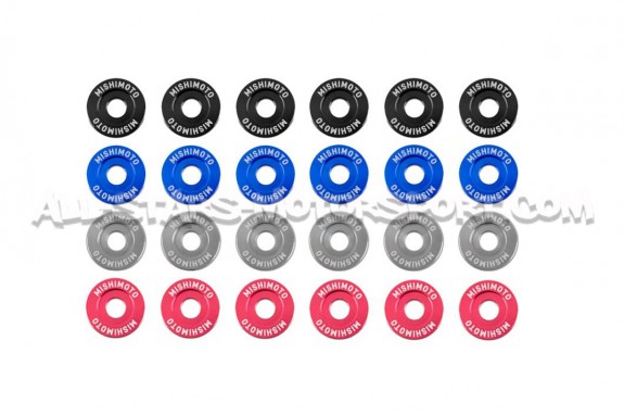 Kit de tornillos M6 y arandelas anodizadas Fender Washers Mishimoto