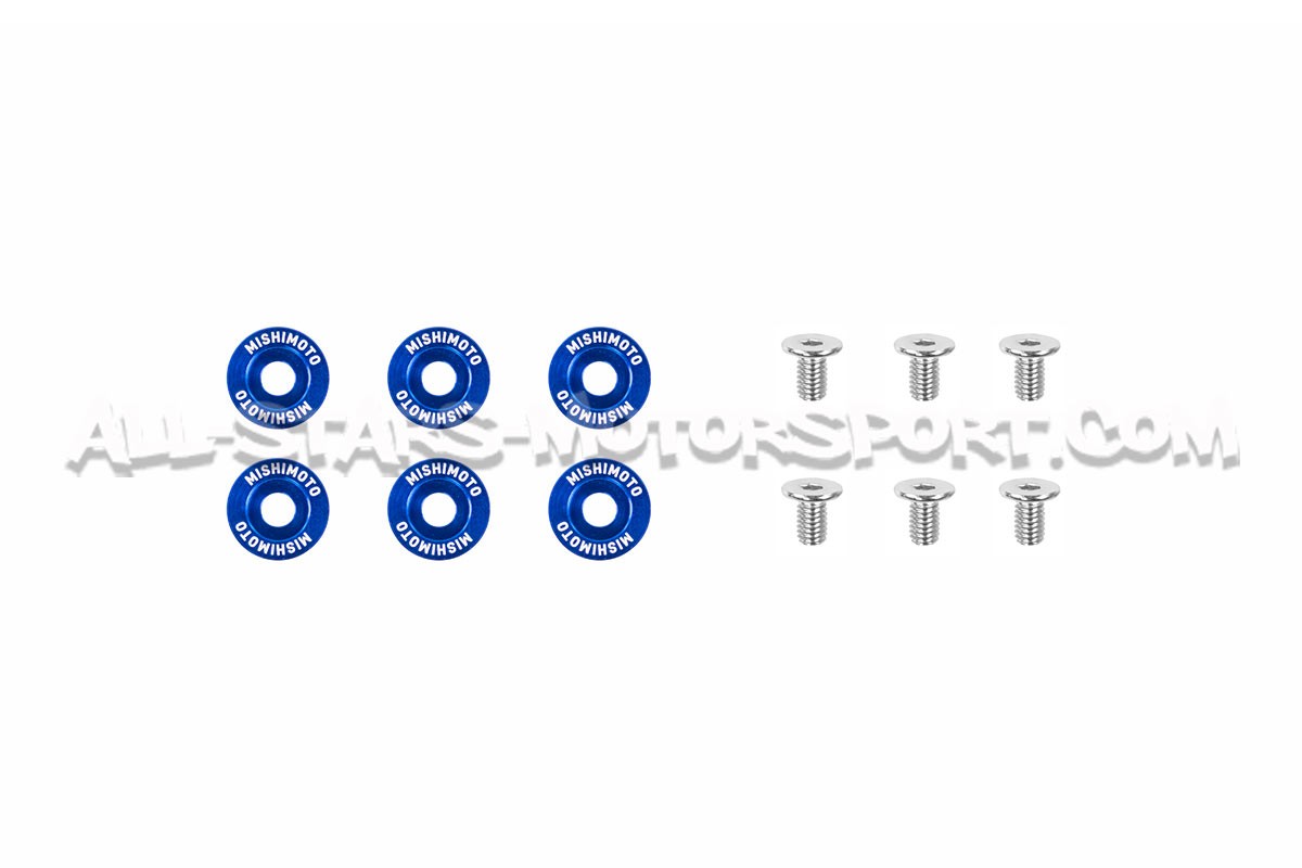 Kit de rondelles anodisées et vis M6 Fenders Washers Mishimoto