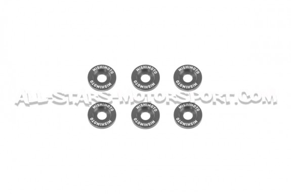 Kit de rondelles anodisées et vis M6 Fenders Washers Mishimoto