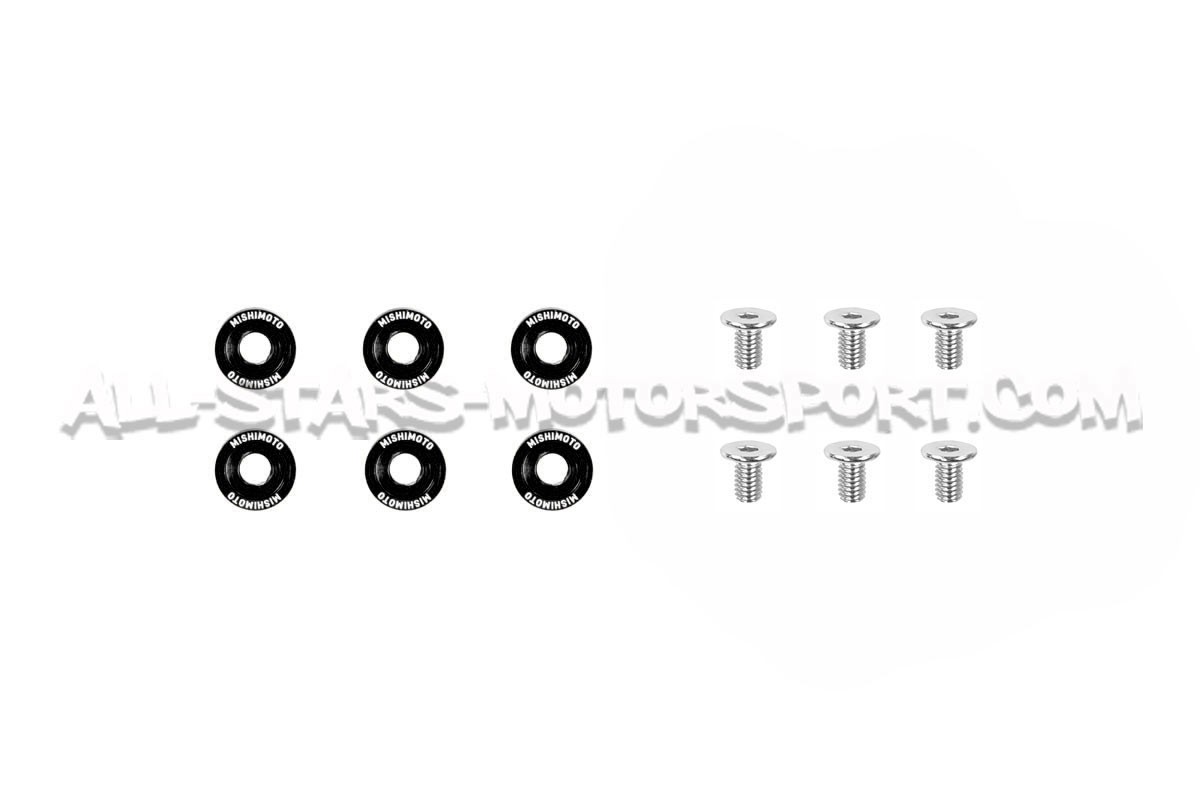 Kit de rondelles anodisées et vis M6 Fenders Washers Mishimoto