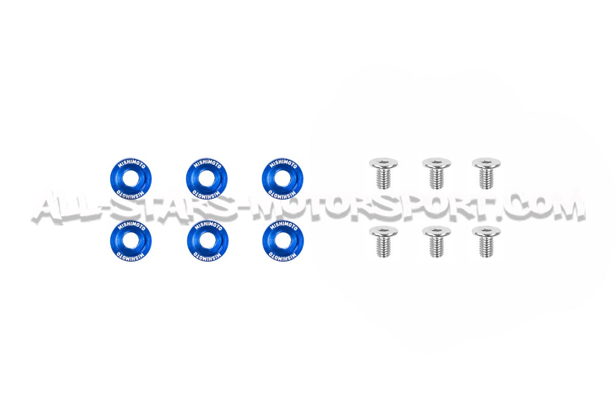 Kit de tornillos M6 y arandelas anodizadas Fender Washers Mishimoto