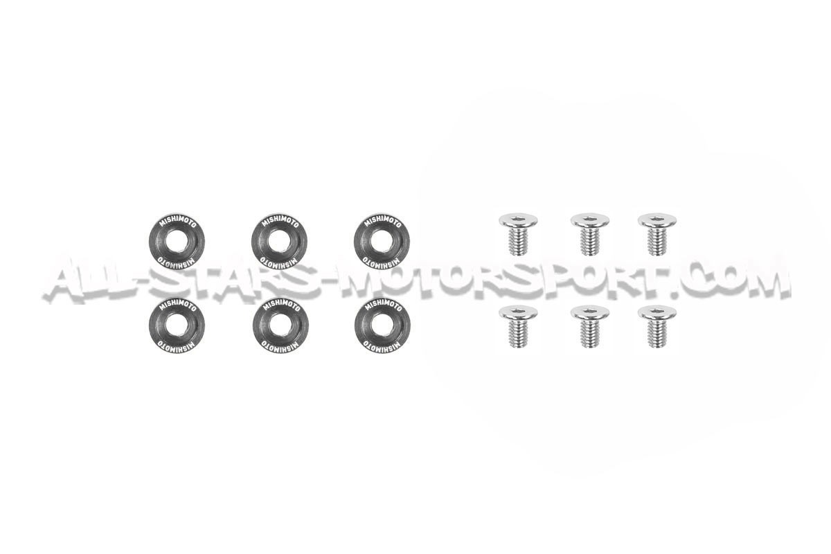 Kit de tornillos M6 y arandelas anodizadas Fender Washers Mishimoto