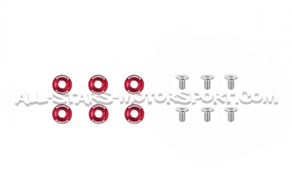 Kit de tornillos M6 y arandelas anodizadas Fender Washers Mishimoto