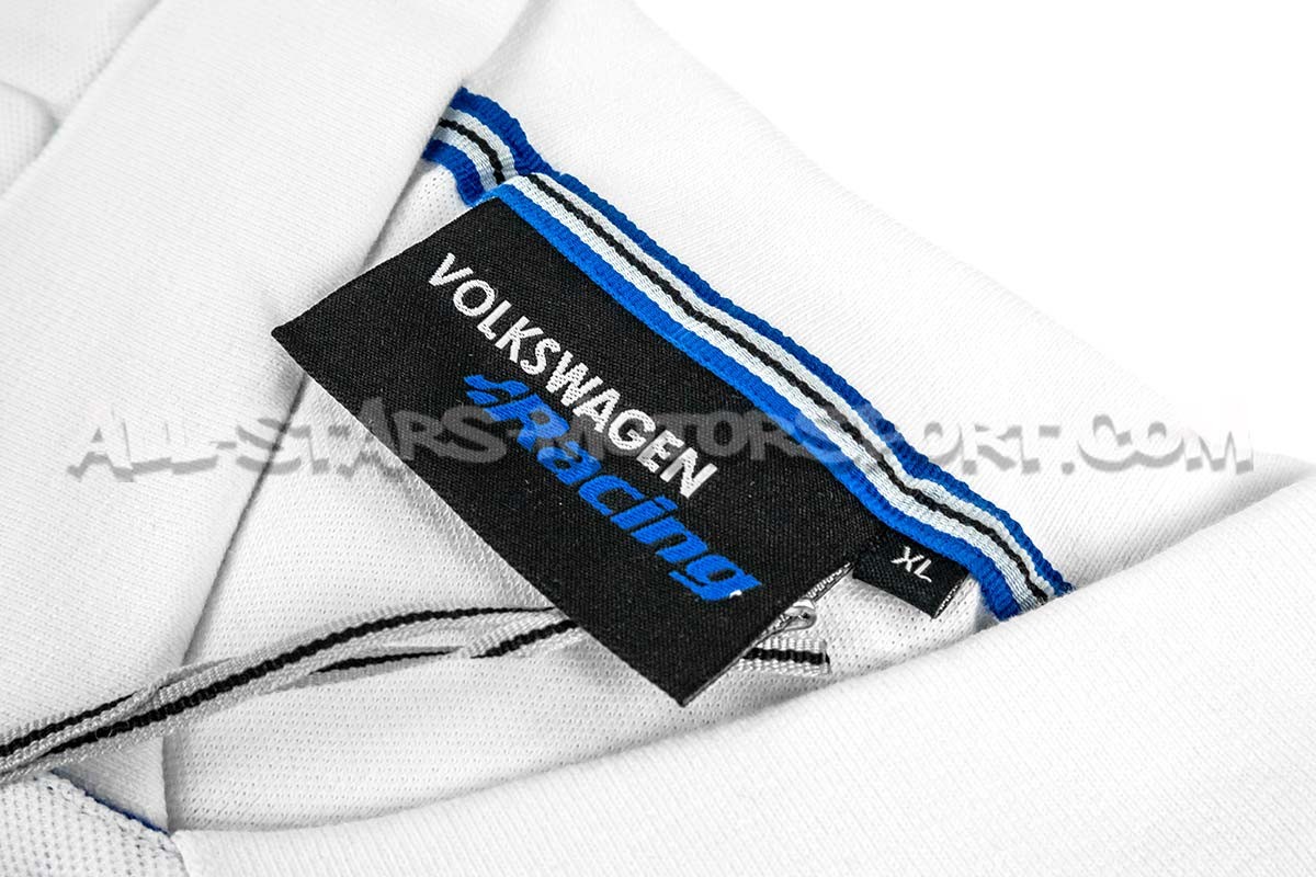 Polo Racingline Blanc / Bleu