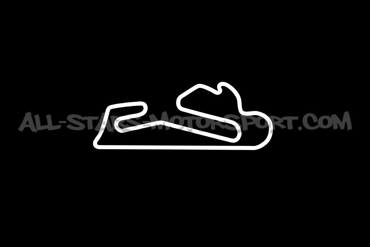 Autocollant sticker circuit Nurburgring / Spa / Estoril / Monaco / ...