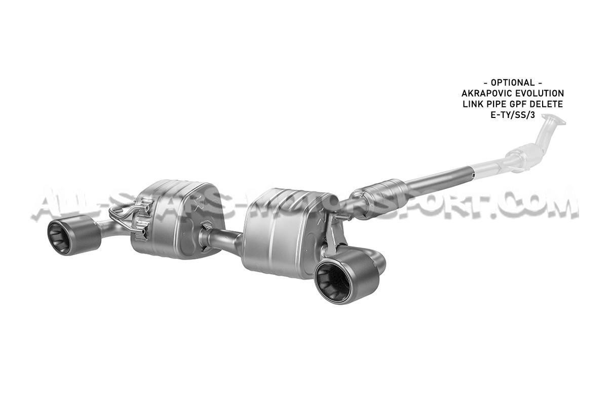 Echappement Akrapovic Slip-On Race titane pour Toyota Yaris GR 20-24