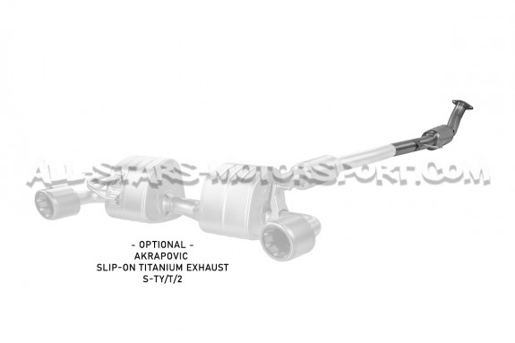 Evolution link pipe GPF delete Akrapovic pour Toyota Yaris GR 20-24