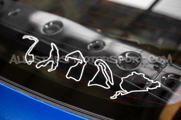 Autocollant sticker circuit Nurburgring / Spa / Estoril / Monaco / ...