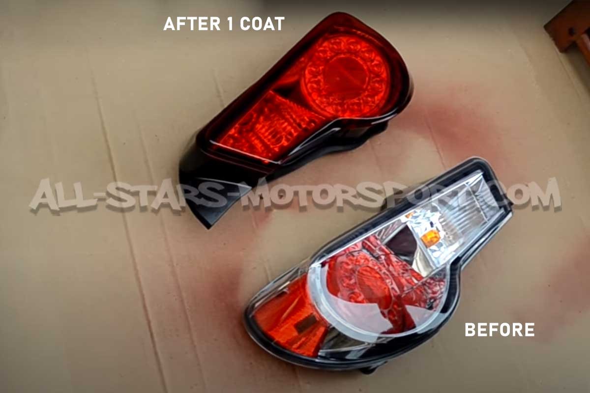 Black / Red VHT Nite Shades for Headlights / Tail Lights