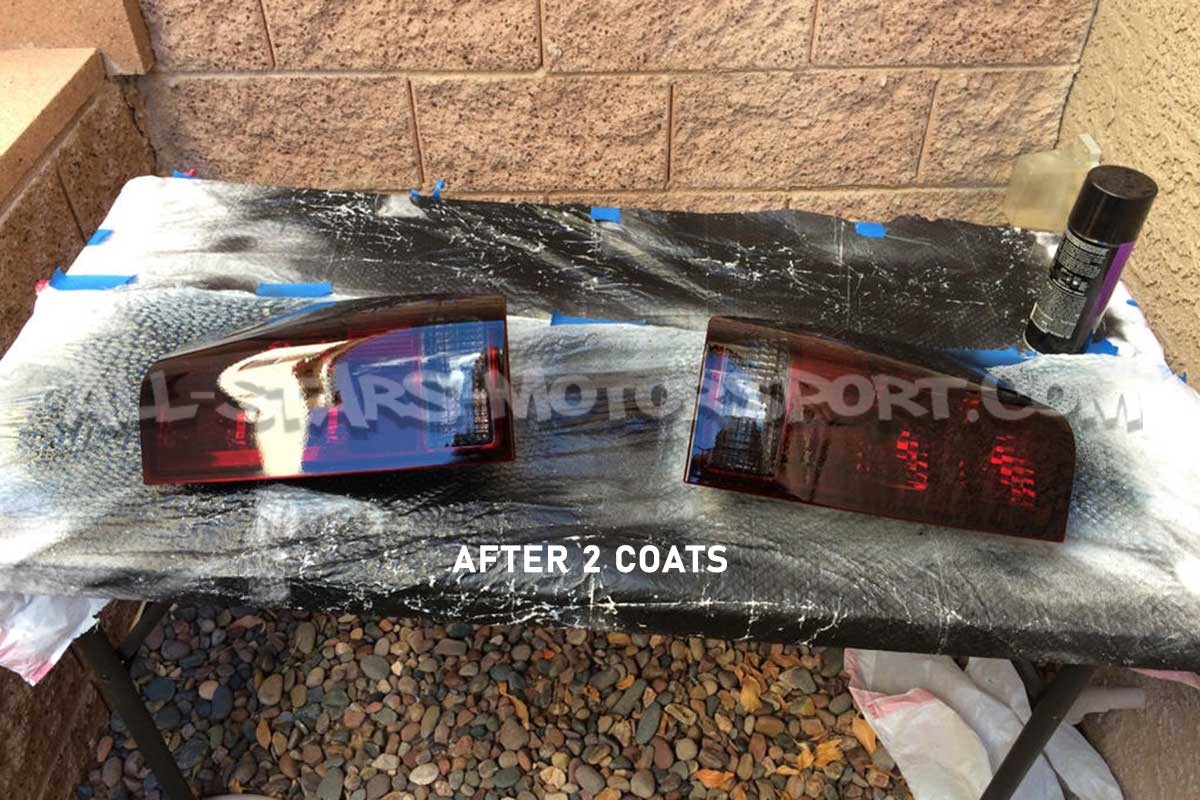 Black / Red VHT Nite Shades for Headlights / Tail Lights
