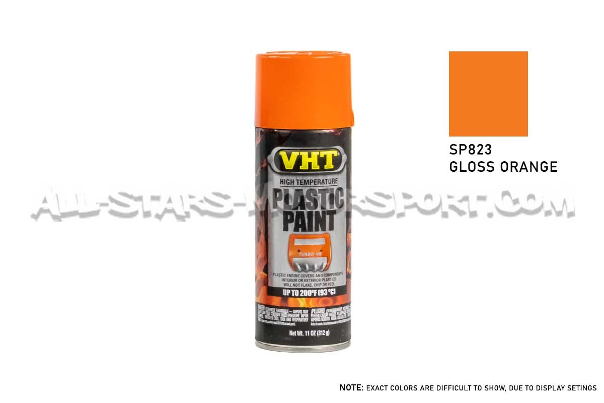 Peinture haute temperature pour plastiques VHT noir, rouge, blue, o...
