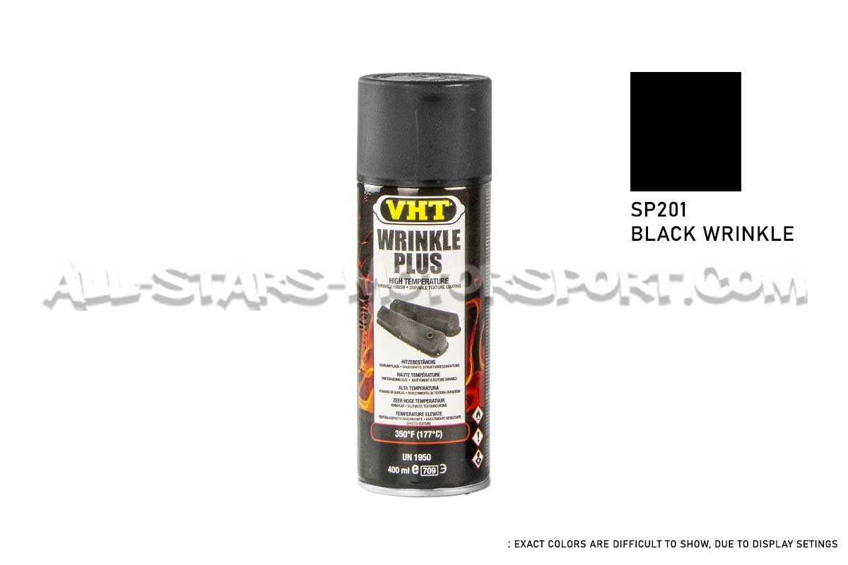 Pintura texturizada alta temperatura VHT Wrinkle Plus en negro o rojo