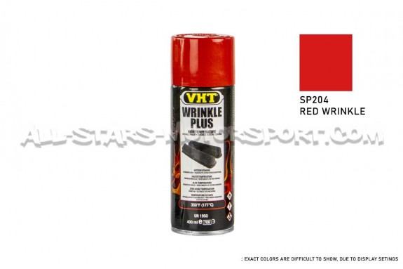 Peinture vermiculée haute température VHT Wrinkle Plus noir ou rouge