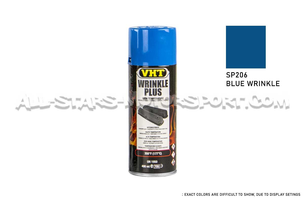 Peinture vermiculée haute température VHT Wrinkle Plus noir ou rouge