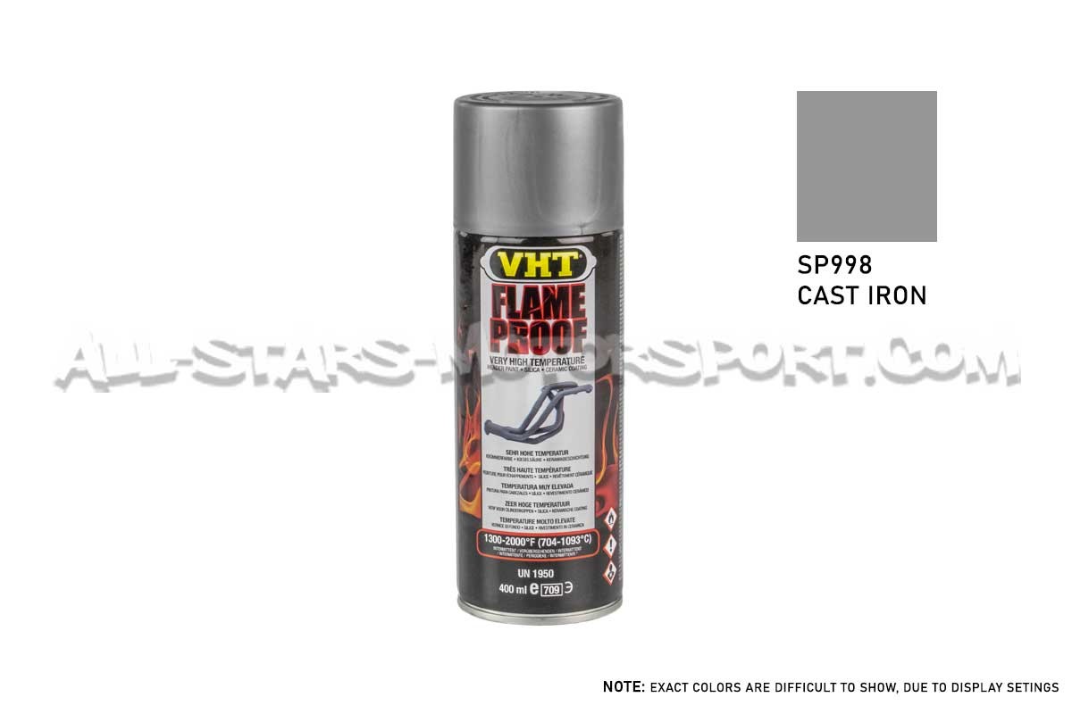 Peinture pour échappement VHT Flameproof noir ou gris acier