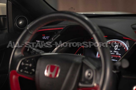 Manomètre multi digital P3 Gauges pour Honda Civic Type R FK8