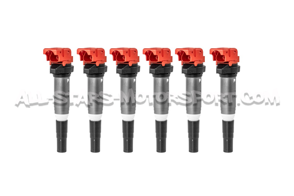 Bobines d'allumage Dinan rouge pour BMW 135i / 235i / 335i / M2 / M3 / M4 - N54 N55 S55 S54
