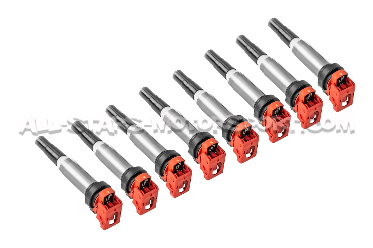 Bobines d'allumage Dinan rouge pour BMW M5 / M6 F1x et M5 / M8 F9x S63