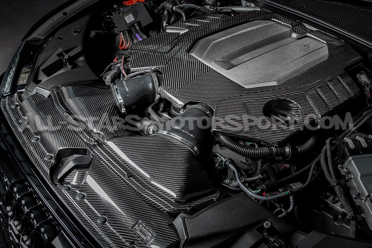 Couvre moteur carbone brillant Eventuri pour Audi RS6 C8 / RS7 C8